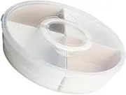 Beatifufu Divided Snack Storage Tray with Multi Design Creative Dried Fruit Box Serving Container for Home Parties and Events Attractive Organizer for Nuts Candies and Snacks