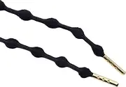 Replacement Shoelaces. Durable Sports Shoes Lace,Basketball Sneakers Shoe Laces,Replacement Boot Laces,Enhanced Comfort for Boots and Running Shoes,for Canvas Sneaker Shoe. (Color : Black(2 Pairs),