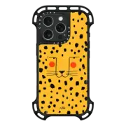 iPhone 16 Pro Ultra Bounce Case MagSafe Compatible Cheetah face by Arual