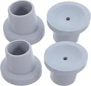 4pcs Sooth Chair Bath Chair Foot Cover Leg Cap Shower Foot Covers Shower Stool Accessories Rubber Leg Tip Crutches Tips Rubber Grey