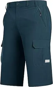 [Generic] Memory Foam Plush Men's Athletic 3/4 Compression Pants Sports Performance Active Cool Dry Running Tights Capri Athletic Leggings Yoga Gym Base Layer Polyester Pants (#A-AG, XL)