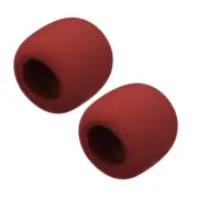 2X Thicken Sponge Foam Mic Cover Handheld Microphone Windscreen Wine-Red for KTV