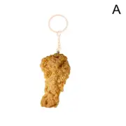 Fried Chicken Simulation Food Keychain French Fries Key Chain for Friend Gift Fa