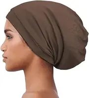 [Alnorm] Cozy Satin Lined Slouchy Beanie Cap with Soft Elastic Band for Women