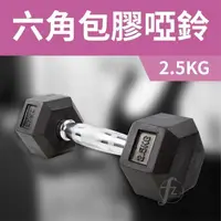 在飛比找PChome24h購物優惠-【ABSport】包膠高質感六角啞鈴2.5KG(單支)/整體