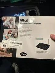 Wuloo Wireless Home Intercom System - 4 Pack Multichannel W666-P4 - Black