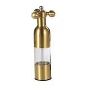 Pepper Grinder Salt Shaker, Kitchen Stainless Steel Salt Pepper Grinders Hand-made Adjustable golden large