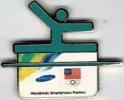2016 Rio Samsung USA Olympic Gymnastics NOC Prototype Sponsor Pin