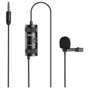 Boya BY-M1 PRO II Omnidirectional Lavalier Microphone Compatible with iPhone Android Smartphone DSLR Camera Camcorder Audio Recorder (20ft Cable) [BY-MI Pro II]