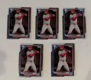 2024 Bowman Chrome - #40 Bryce Harper 5 card lot