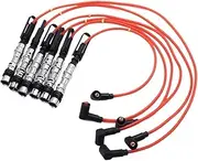 6Pcs Ignition Coil Spark Plugs Wires Cable Red Compatible For Golf III Corrado VR6 2.8 2.9 AAA ABV With Puller 021905409AD