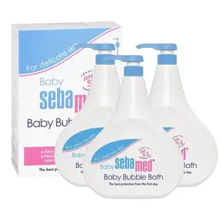 SEBAMED施巴 嬰兒泡泡浴露/沐浴乳 1000ML Sebamed 寶寶 PH5.5-三入組