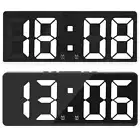 Digital Alarm Clock Voice Control Temperature Dual Alarm for Home Bedroom Office