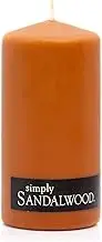 Simply Sandalwood Pillar Candle - Australian Made & Owned, Cruelty Free & Vegan, Phthalate-Free Fragrance