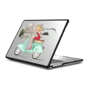 MacBook Pro 16-inch (M1 - M4) Impact Case Vespa Rome Girl (Fashion Illustration MacBook Pro Case)