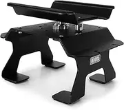 INJORA Aluminum RC Car Stand with Shock Holder for Axial SCX10 Pro TRX4 1/10 RC Cars Upgrade (Black)