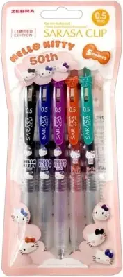 Zebra Gel Ballpoint Pen Sarasa Clip 0.5mm Hello Kitty 50th Anniversary Design