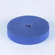 Blue Hook & Loop Back to Back Strap Roll Tape 1cm 2cm 3cm 4, 5 Wide x 5m (Blue, Width of Tape: 4 cm)