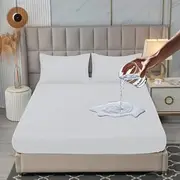 Wenfyes Waterproof Mattress Protector Queen Size, Noiseless Mattress Cover with 18" Deep Pocket,Bed Bug Proof and Waterproof Mattress Cover, Machine Washable Black