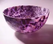 Amethyst Agate Bathroom Wash Basin Sink, Hand Vessel Bowl Kitchen Counter Decors