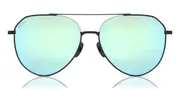 DIFF Dash Polarized matte black+blue mirror polarized lens Men's Sunglasses Size 61