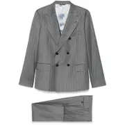 [Reveres 1949] Reveres 1949 Pinstriped Suit 54 IT GREY