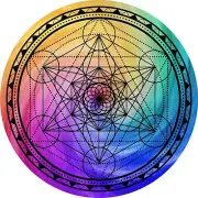 Metatrons Cube II Geometry Grid 5" Metaphysical Reike healing crystal grid