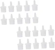 HAKIDZEL Eyelash Glue Container 50pcs Lash Extension Glue Bottle Tips Smooth Surface Safe to Use