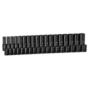 Capri Tools 12 in Drive Shallow Deep Impact Socket Set Metric 10