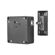RFID Lock Smart Cabinet Lock Universal Invisible Keyless Lock Programmable RFID Lock Changing black