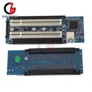 PCI-E Express X1 to Dual PCI Riser Card Slot Expansion Adapter USB 3.0 w/ Cable