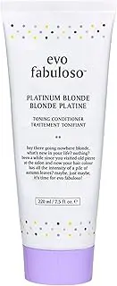 Evo Fabuloso Platinum Blonde Toning Conditioner - Helps Maintain Colour Depth, Tone & Shine - 220ml / 7.5 fl.oz