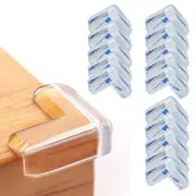 16Pcs L-shape Desk Edge Soft Protectors for Furniture Sharp Corner Guard