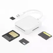 4 in 1 Type-C USB-C SmartMedia M2 SD SM XD Memory Card Reader Adapter 4-Slot