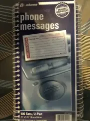 Adams Phone Message Book, Carbonless Duplicate, 5 1/2 x 11 , 400 Sets, 3 Pack