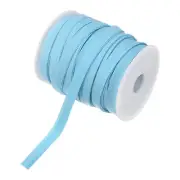 Double Fold Bias Tape 1/2 Inch 55 Yards for Sewing/Seaming/DIY [Light Blue]