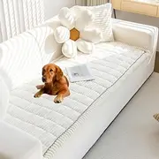 Pet Couch Cover, Couch Covers for Dogs, Washable Dog Sofa Covers Couch Protector, Fuzzy Non Slip Couch Slipcover Pet Friendly