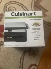 NEW - Cuisinart Griddler Grill And Panini Press