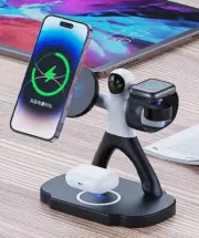 3 in1 Wireless Charging Pad Stand Universal Qi For Apple, Samsung Galaxy, Nexus