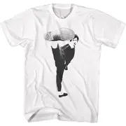 Bruce Lee Kick! White T-Shirt-oooa61 XL