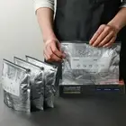 10Pcs/Bag Aluminum Foil Freezer Stand Up Bag Reusable Zip Lock Bag Food Bag
