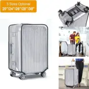 Protect Your Luggage from Scratches & Dirt Transparent PVC Suitcase Cover!