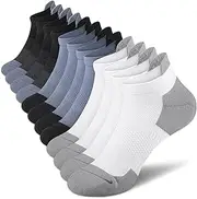 [SOMTWO] Ankle Compression Socks for Women,Runing Athletic Low Support Socks 5/6 Pairs