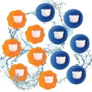 12pcs Pet Hair Remover Hair Catcher Reusable Lint Removal Catcher Laundry Cleaning Ball