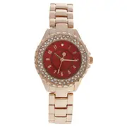 Kim & Jade 2033L-GPR Rose Gold Stainless Steel Bracelet Watch by Kim & Jade for Women - 1 Pc Watch