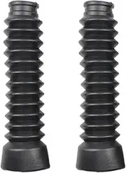 Fork Protectors 2Pcs Motorcycle Front Fork Cover Gaiters Gators Boot Shock Protector Dust Guard Fit For Off Road Pit Dirt Bike(Black)