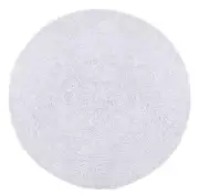 Chenille Shagadelic 3x3 Round - White Home Decor Accent Area Rug