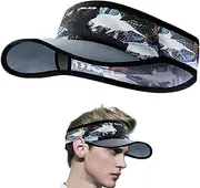 [Generic] Beach Hat,Cycling Golf Hat | Printed Colorful Cool Visor, Anti-UV Breathable Running Accessories for Outdoors
