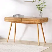 Scandinavian-style Computer Desk Console Table Duo Natural
