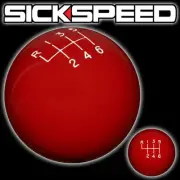 RED OL' SKOOL SHIFT KNOB FOR 6 SPEED SHORT THROW SHIFTER SELECTOR 10X1.5